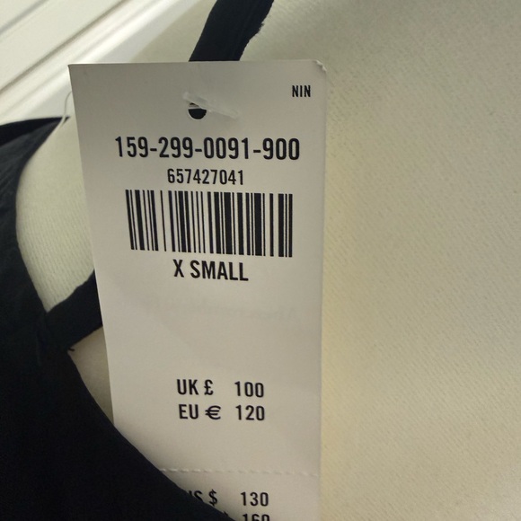 NWT Abercrombie & Fitch Black Ruffle Maxi Dress - Picture 6 of 8